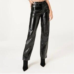 Good American GOOD CLASSIC TEXTURED VINYL PANTS